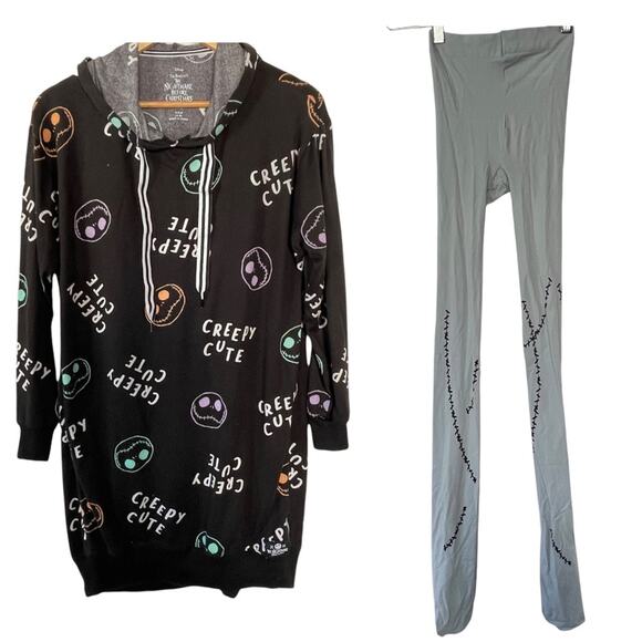 Halloween Set The Nightmare Before Christmas Tunic & Sally Tights Size Small-Med - Picture 2 of 9